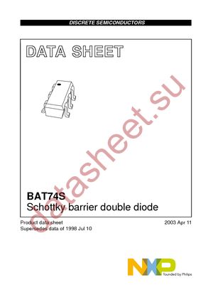 BAT74S,115 datasheet  